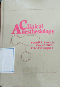 Image of Clinical Anesthesiology